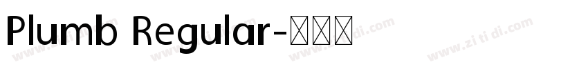 Plumb Regular字体转换